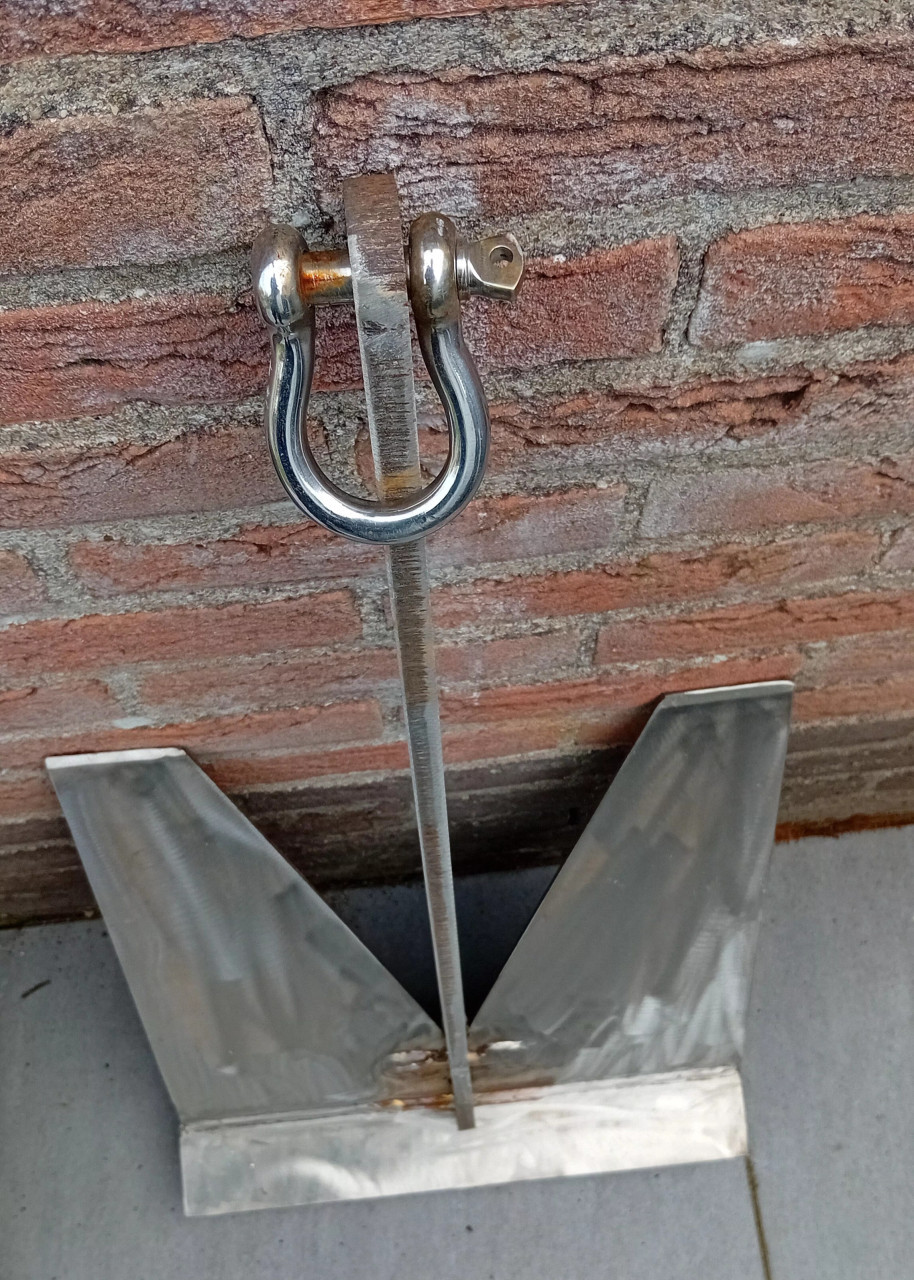 RVS klapanker. 75cm