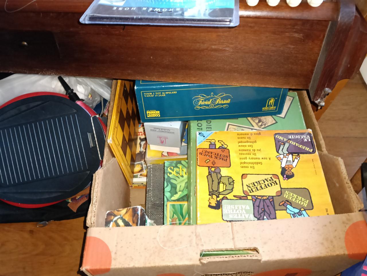 Doos met spelletjes