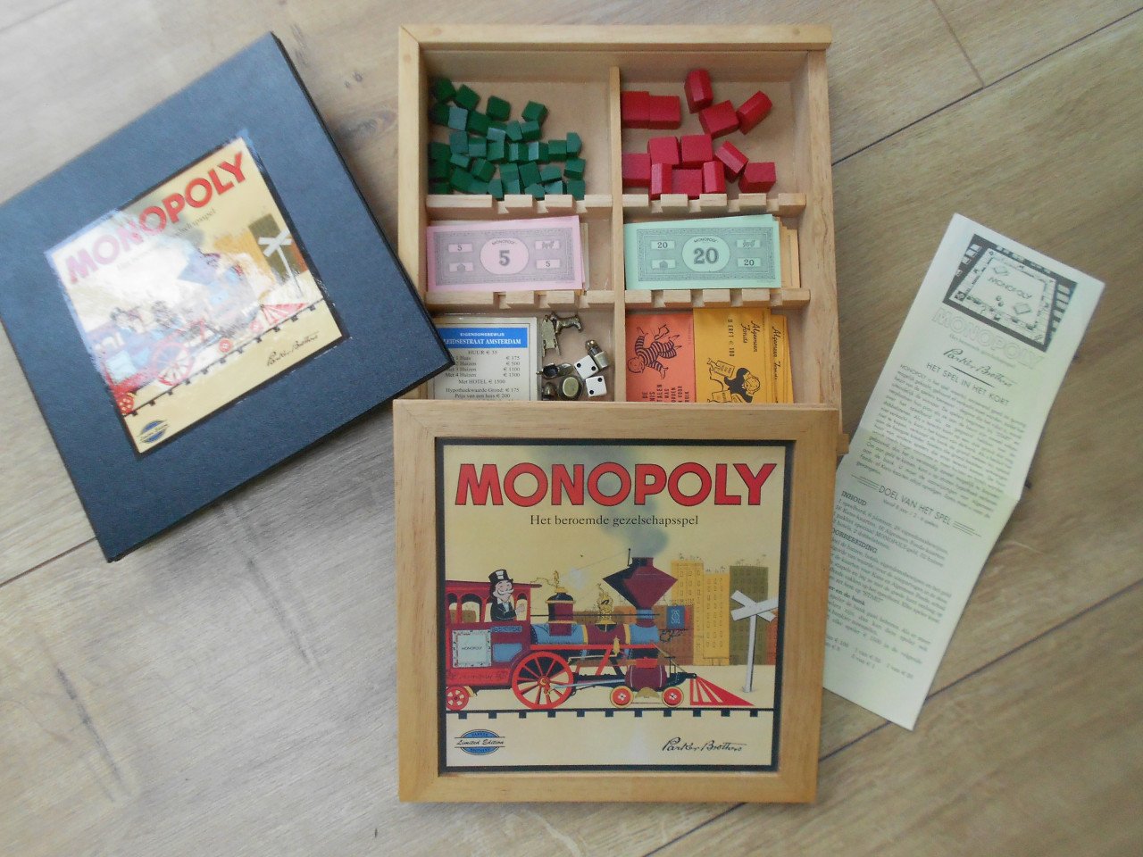 Monopoly limited edition houten doos versie Parker brothers