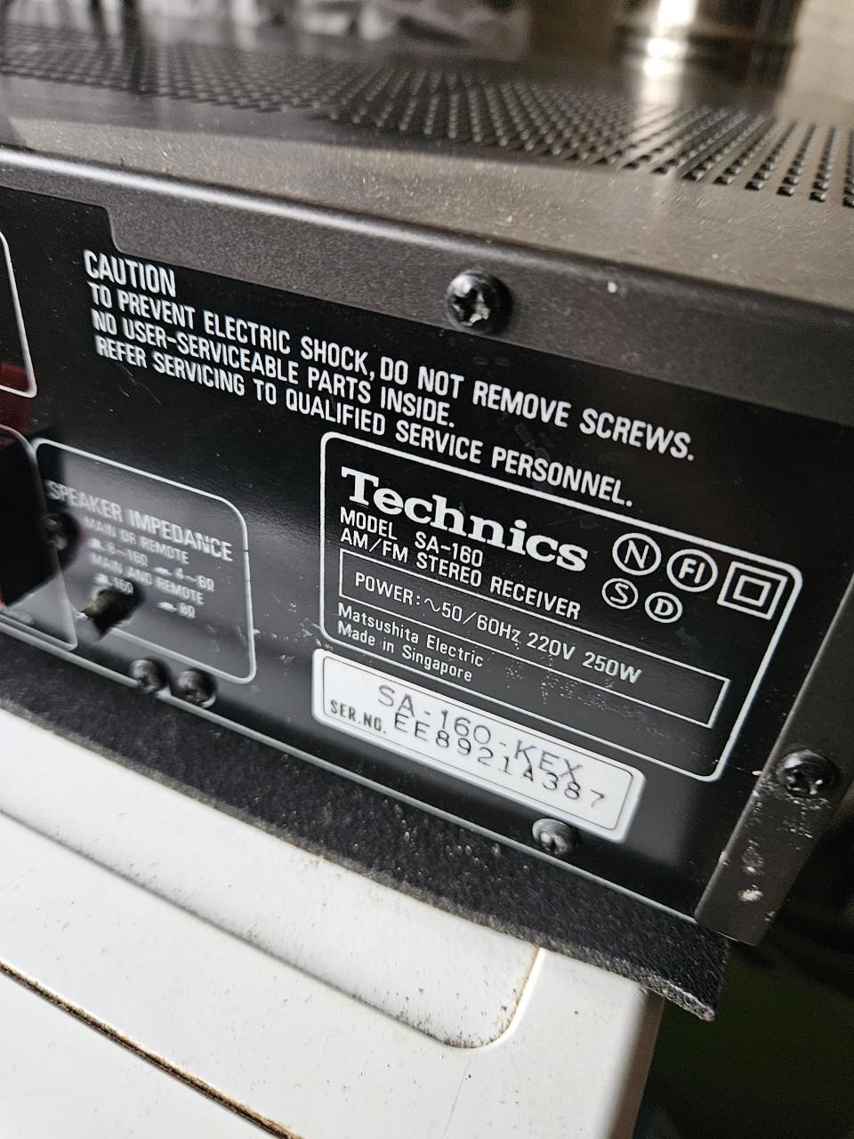 Mooie werkende Technics SA-160 Stereo Receiver - Goed Werkend!