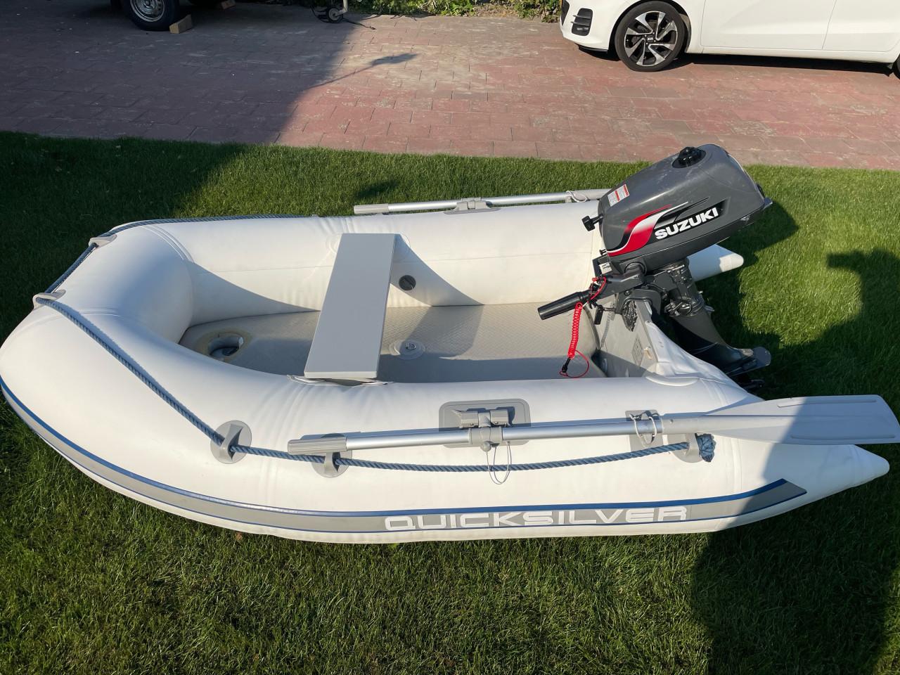 Quicksilver motorboot met buitenboordmotor Suzuki 4 pk