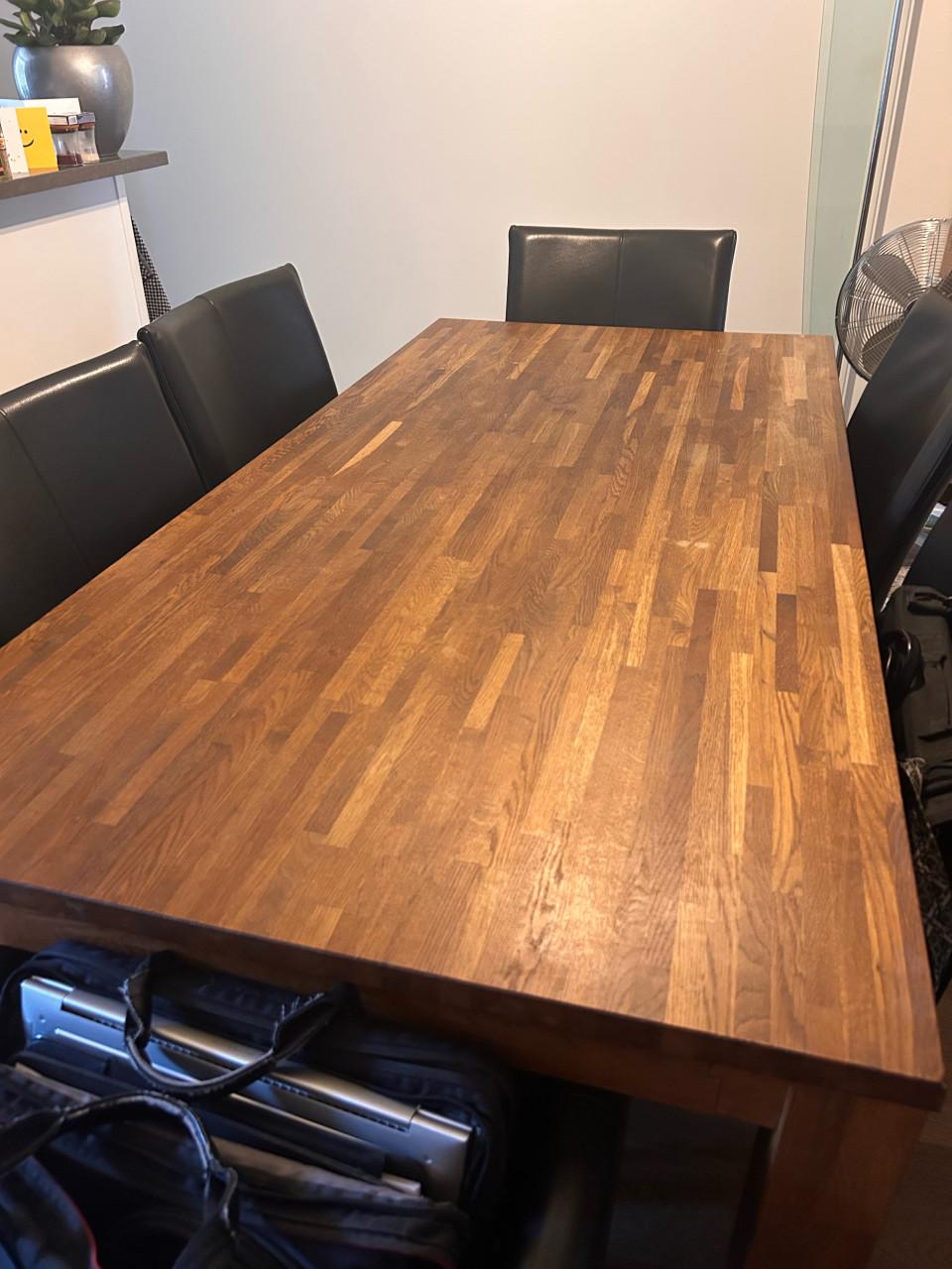 Eettafel eikenhout