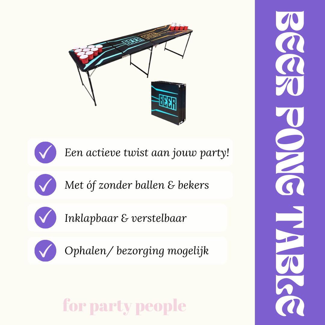 Bierpongtafel huren Walcheren