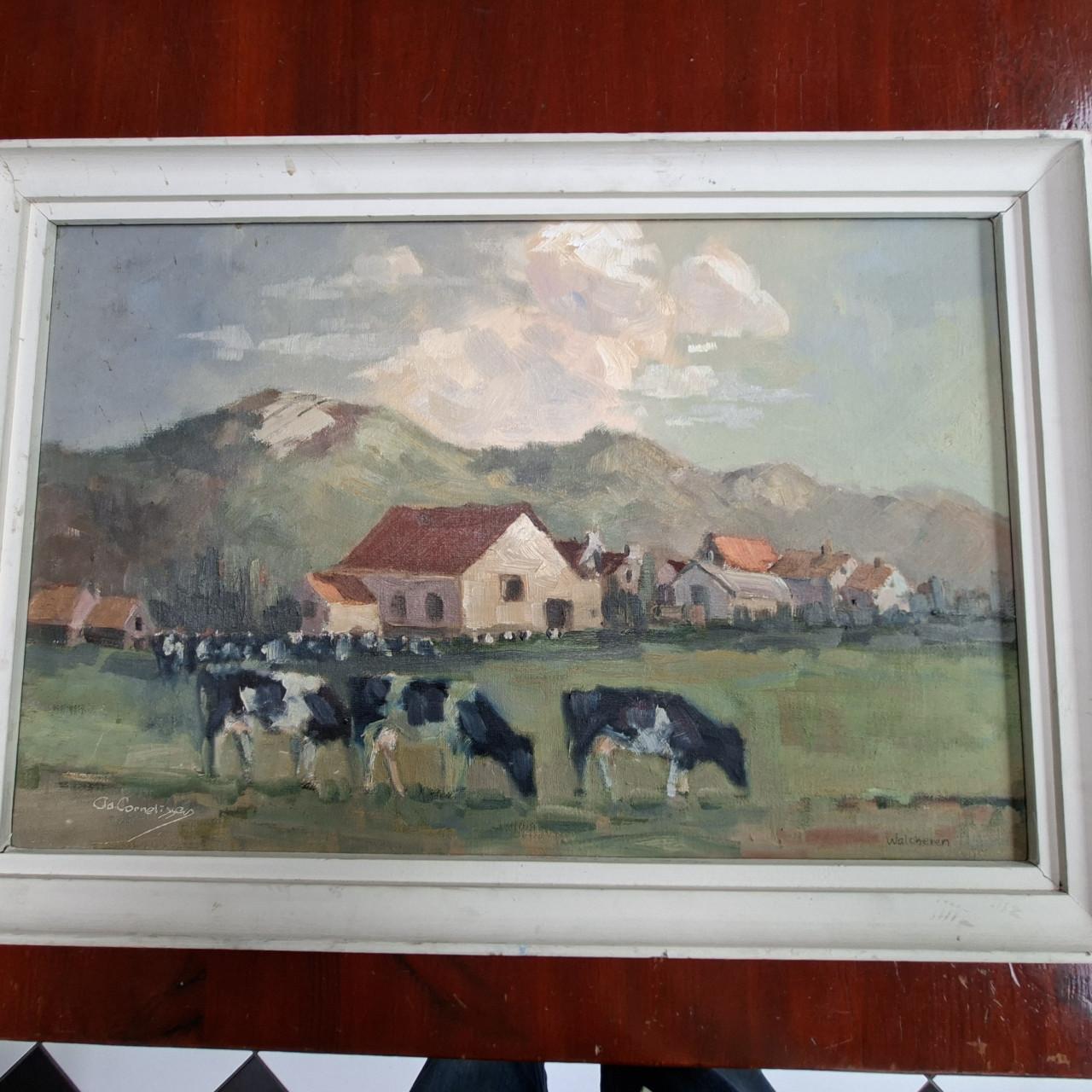 Grazende koeien Ad.Cornelissen( 1918-2002)