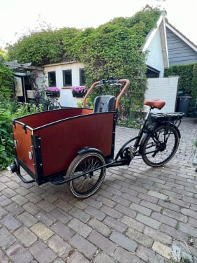 Bakfiets troy electrisch in zeer nette staat !!