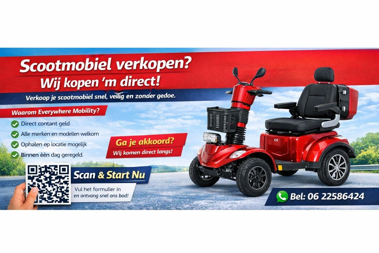 🛵 Scootmobiel verkopen? Wij kopen ’m direct in!