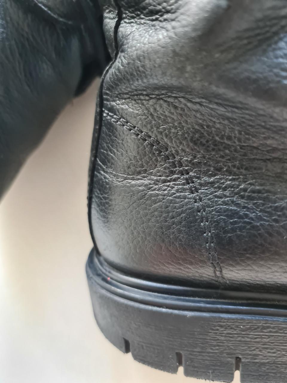 Stoere zwarte leren boots van Limelight Maat 34