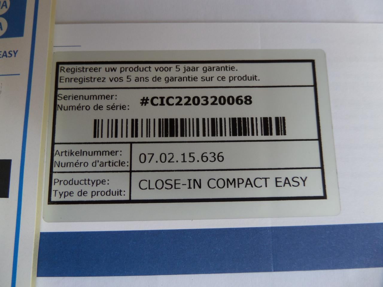Boiler Close in van Daalderop EASY line Is een maal gevuld voor een test