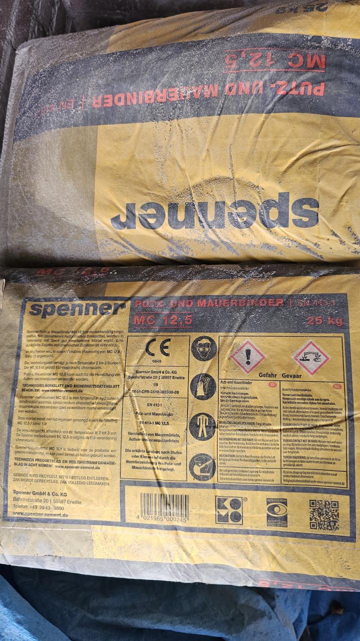 Cement + kalkzandstenen