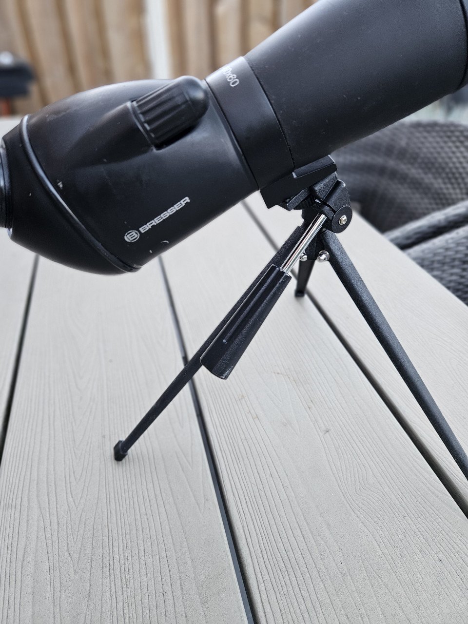 Zgan krachtige Bresser Zoom 20X-60X60 spotting scope incl statief....