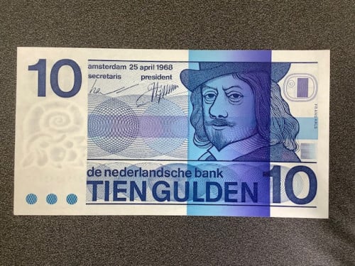 Nederland 10 gulden 1968 “Frans Hals” UNC.