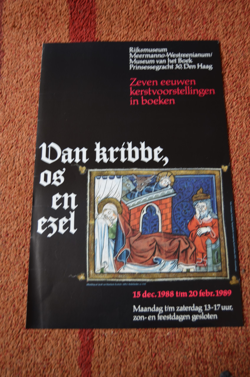 Museumtentoonstellingen op een poster Meermanno Den Haag