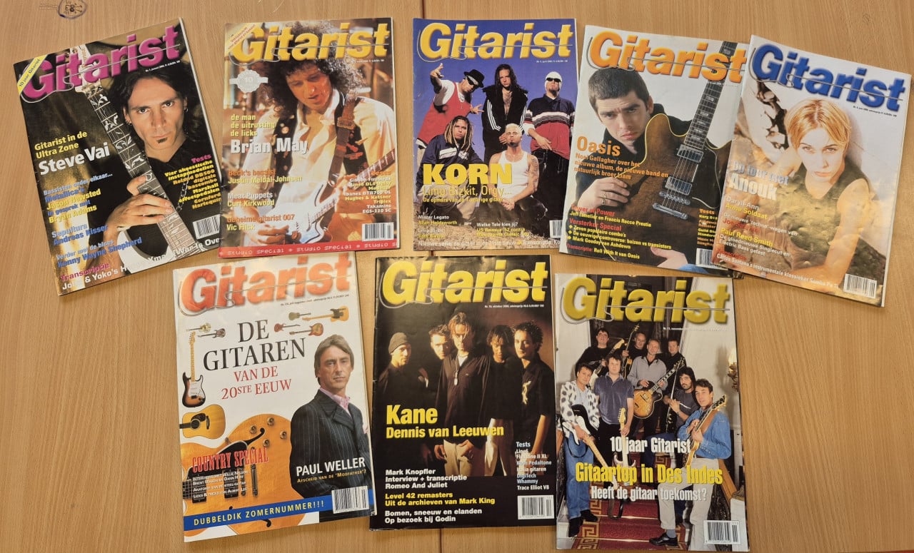 Enorme collectie gitaar magazines Gitarist