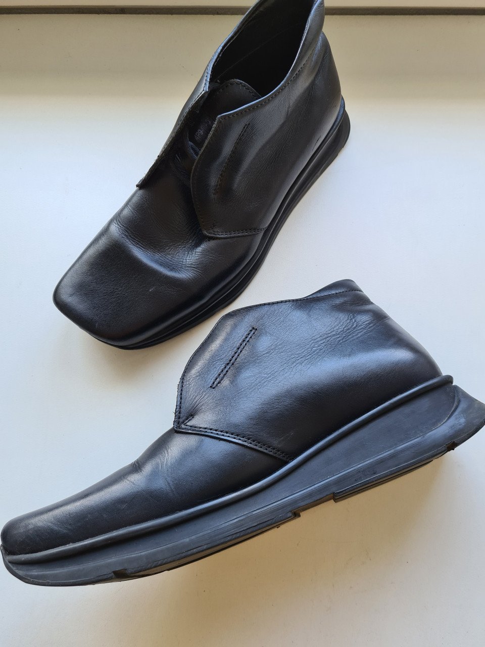 Peperoni zwarte leren heren veterschoenen  Maat 42
