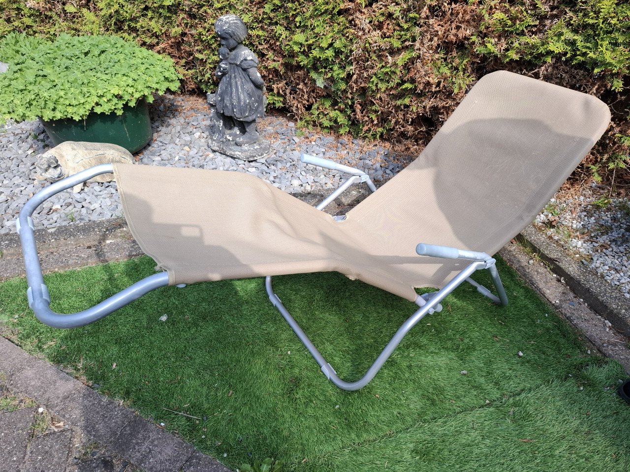 Tuinstoel beige