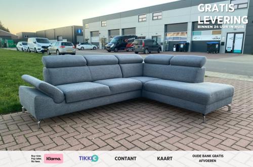 Montèl Urban Grijze Hoekbank-Ruime Lounge Zit-Modern Comfort