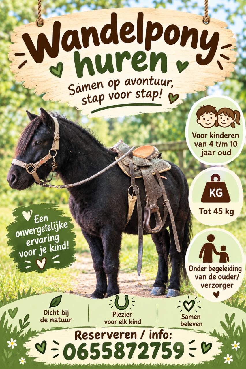 Wandelpony te huur
