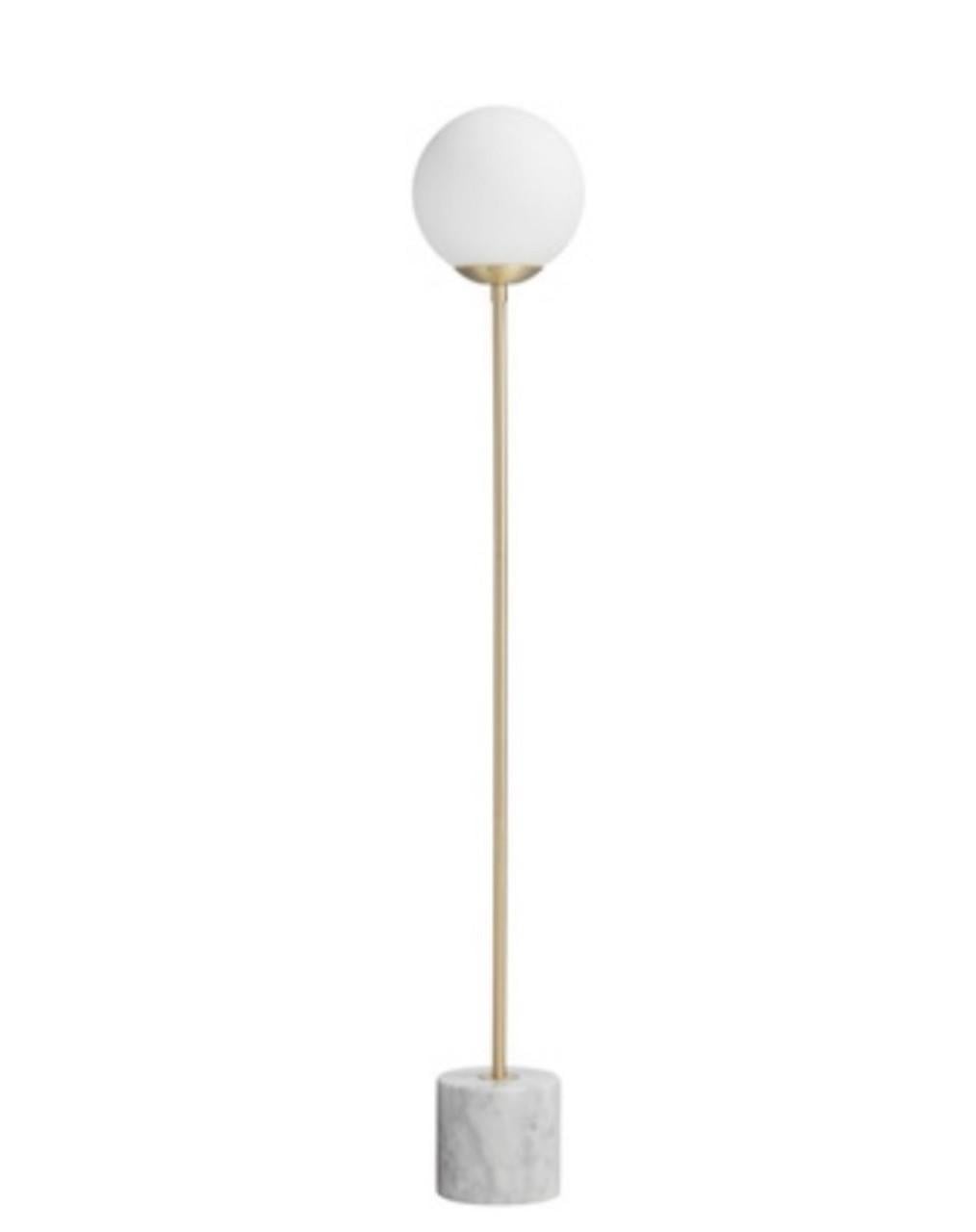 Staande lamp met marmeren voet