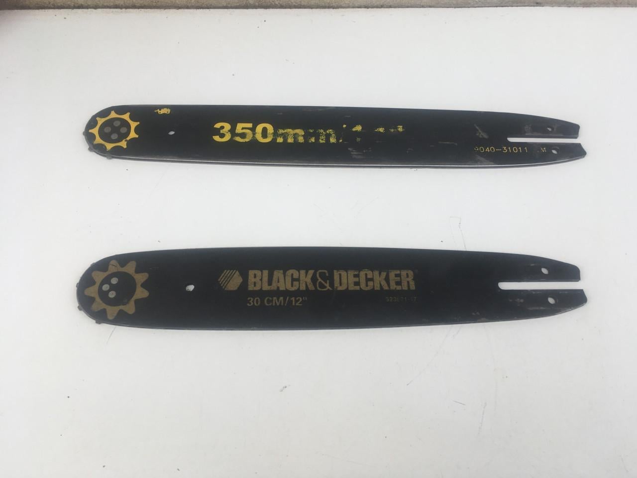 2x zaagblad voor kettingzaag oa black&decker gebruikte staat