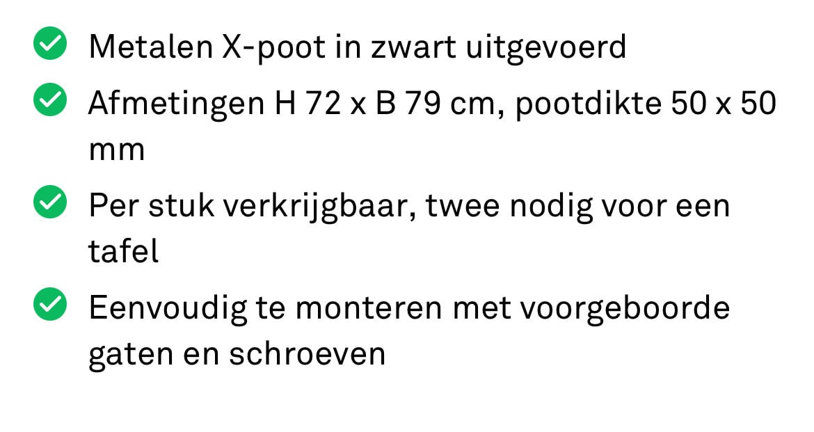 Eettafel 200x100 (uit rookvrij huis !)
