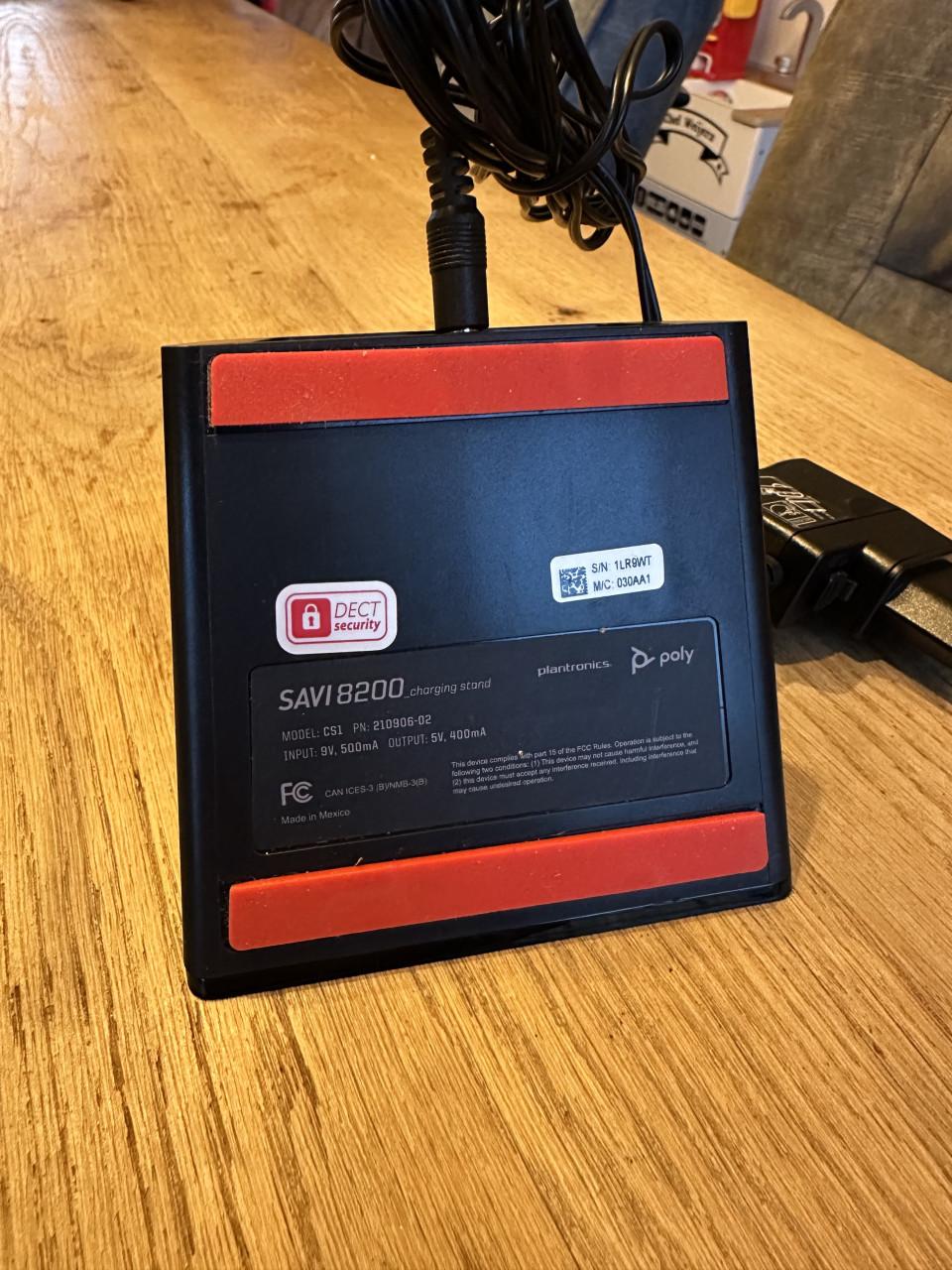 Plantronic Poly Savi 8200 Headset met oplaadstation