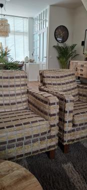 Bank en 2 stoelen