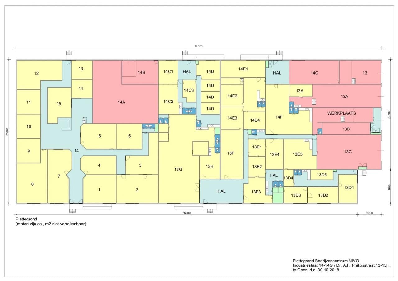 Te huur klein kantoortje /postadres in Goes