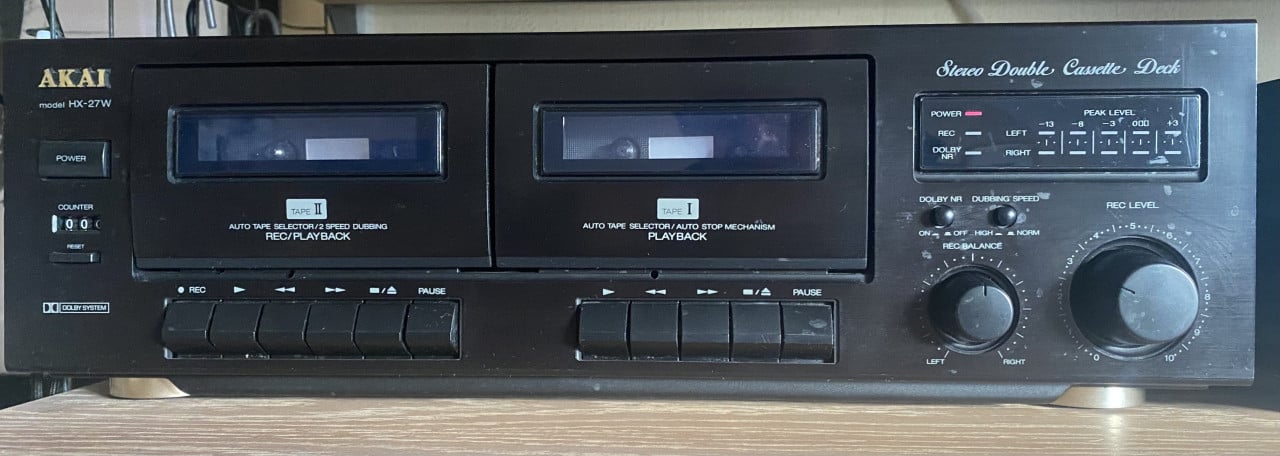 Akai dubbel cassettedeck