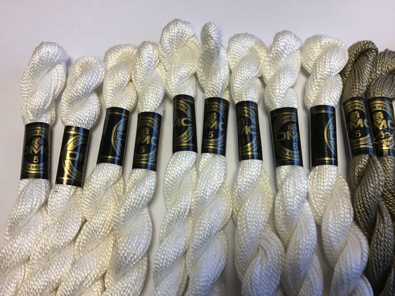 19x DMC perle 5 - 25 gram borduurgaren haakgaren hardanger