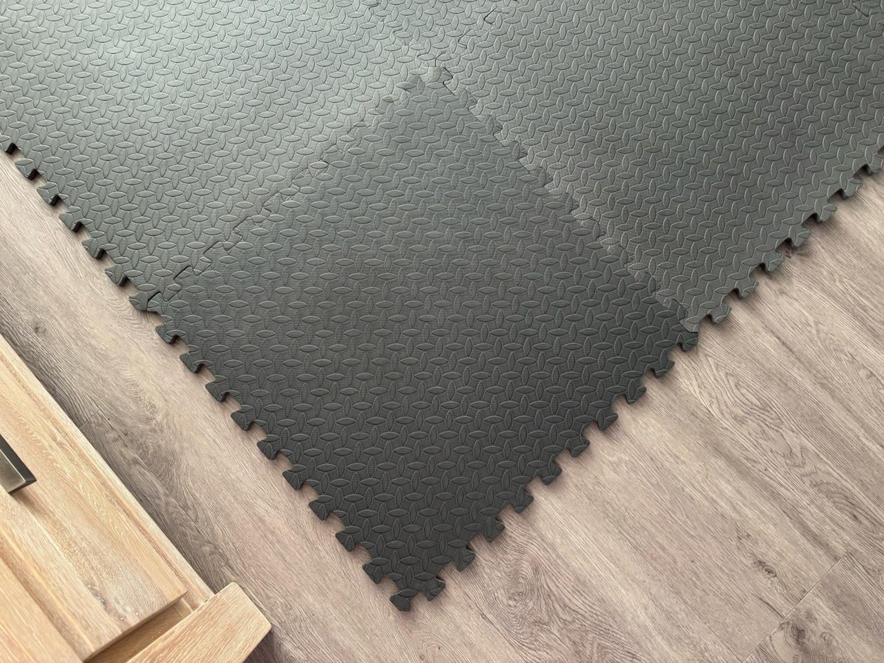 Grijze Interlock Mat Tegels 60x60cm - 9 Stuks