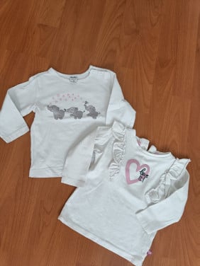 2 t shirt met lange mouwen