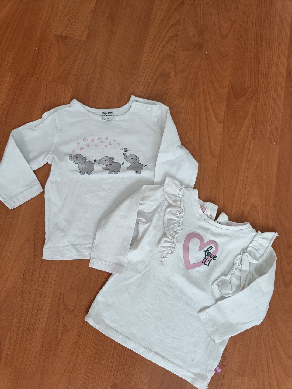 2 t shirt met lange mouwen