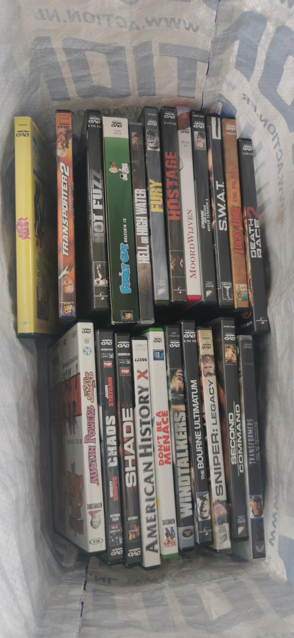 Tas met dvd's
