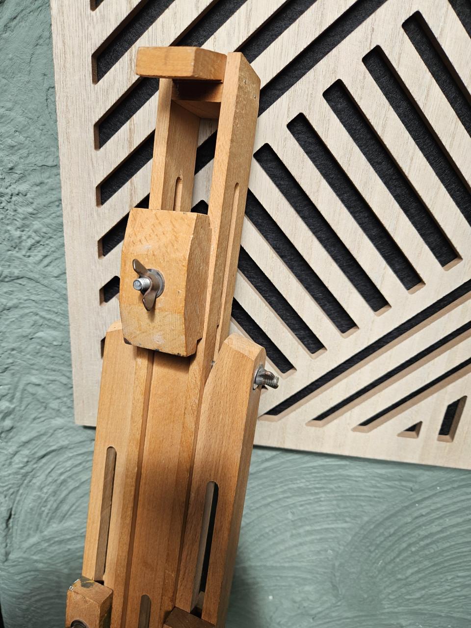Grote houten vintage schildersezel, opvouwbaar, nette staat