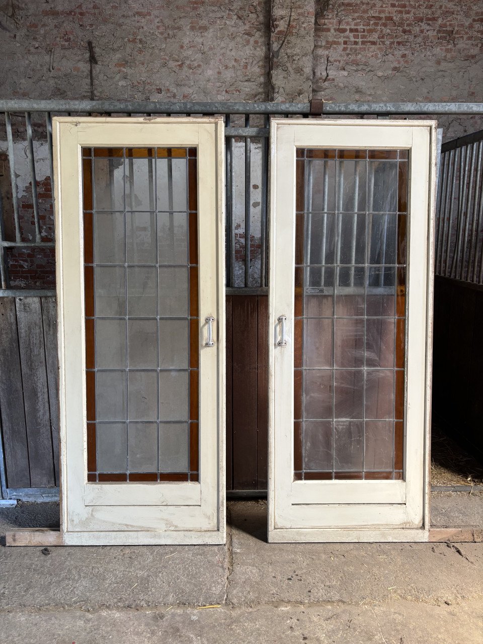 Mooie ensuite deuren met glas in lood