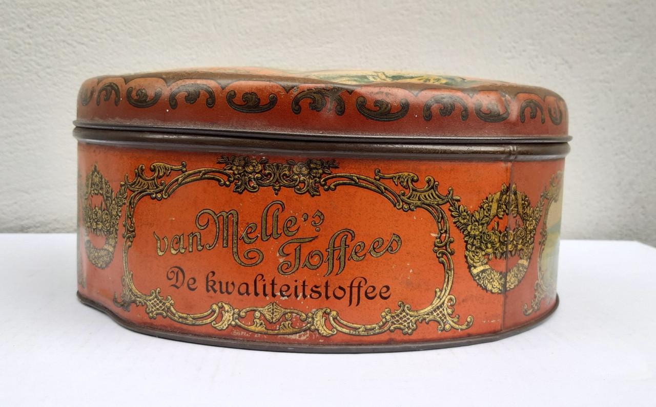 Blik van Melle's toffees, superieure kwaliteit, Toffees, Drops, Breskens