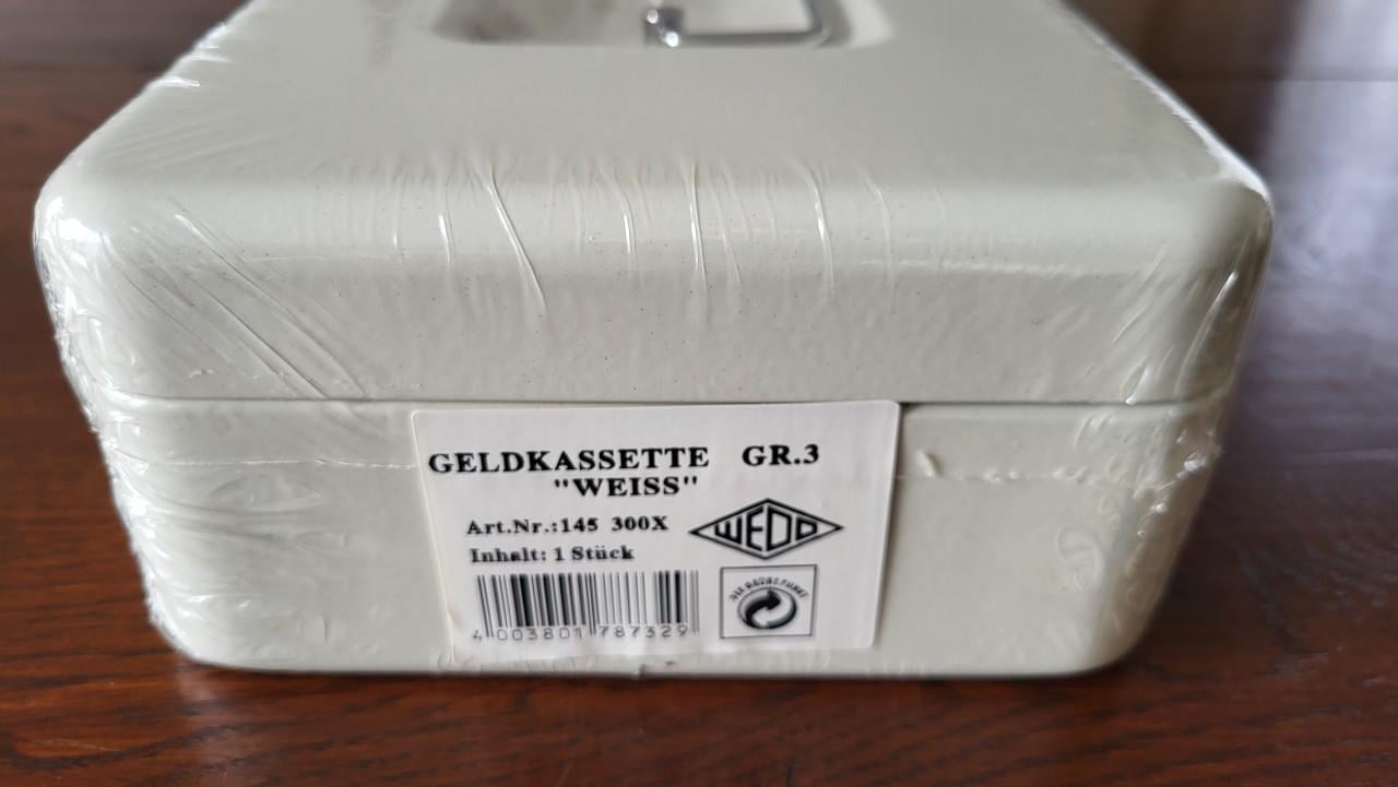Wedo metalen geldkist geldcassette 25 x 18 x 9 cm - NIEUW