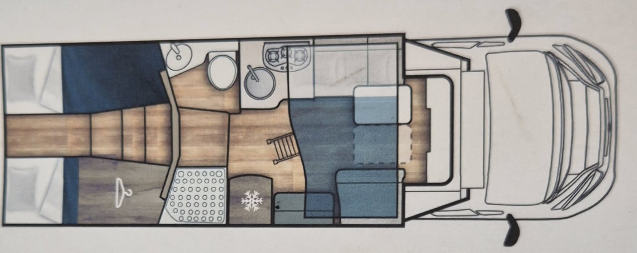 Luxe, jonge 4-persooncampers te huur met automatische versnelling!