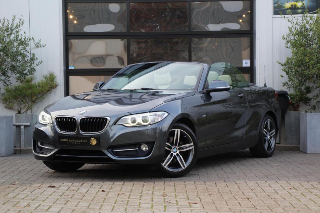 BMW 2-serie cabrio 218i sportline - leder - navi - led - pdc - stoel verw -