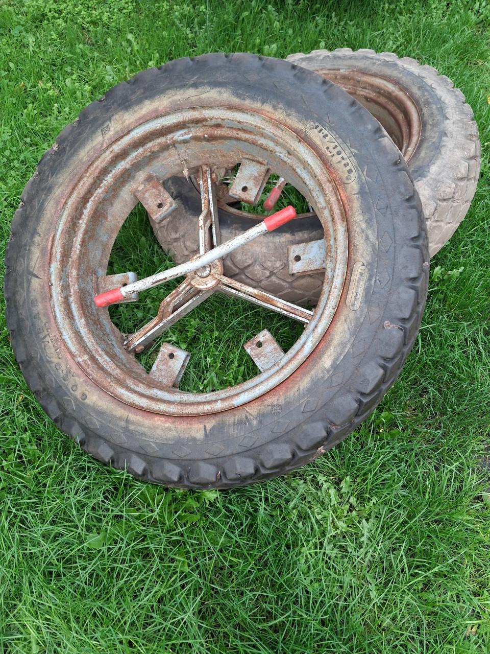 Dubbele lucht banden tractor