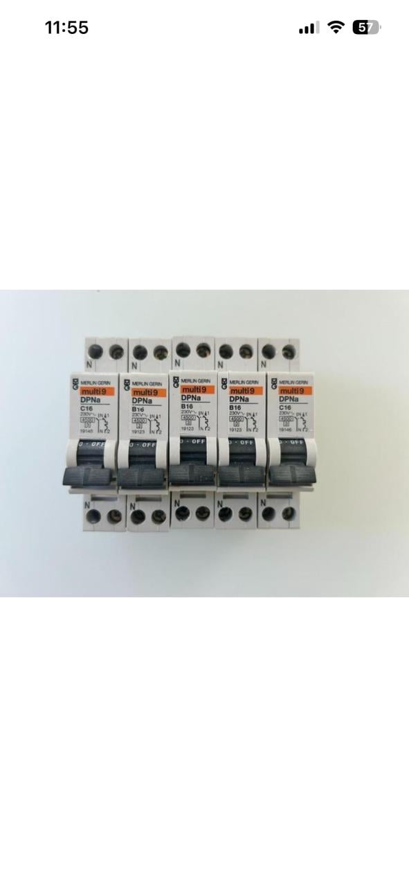 Installatieautomaten B16/C16/C25 (Hager,Merlin Gerin & EMAT)