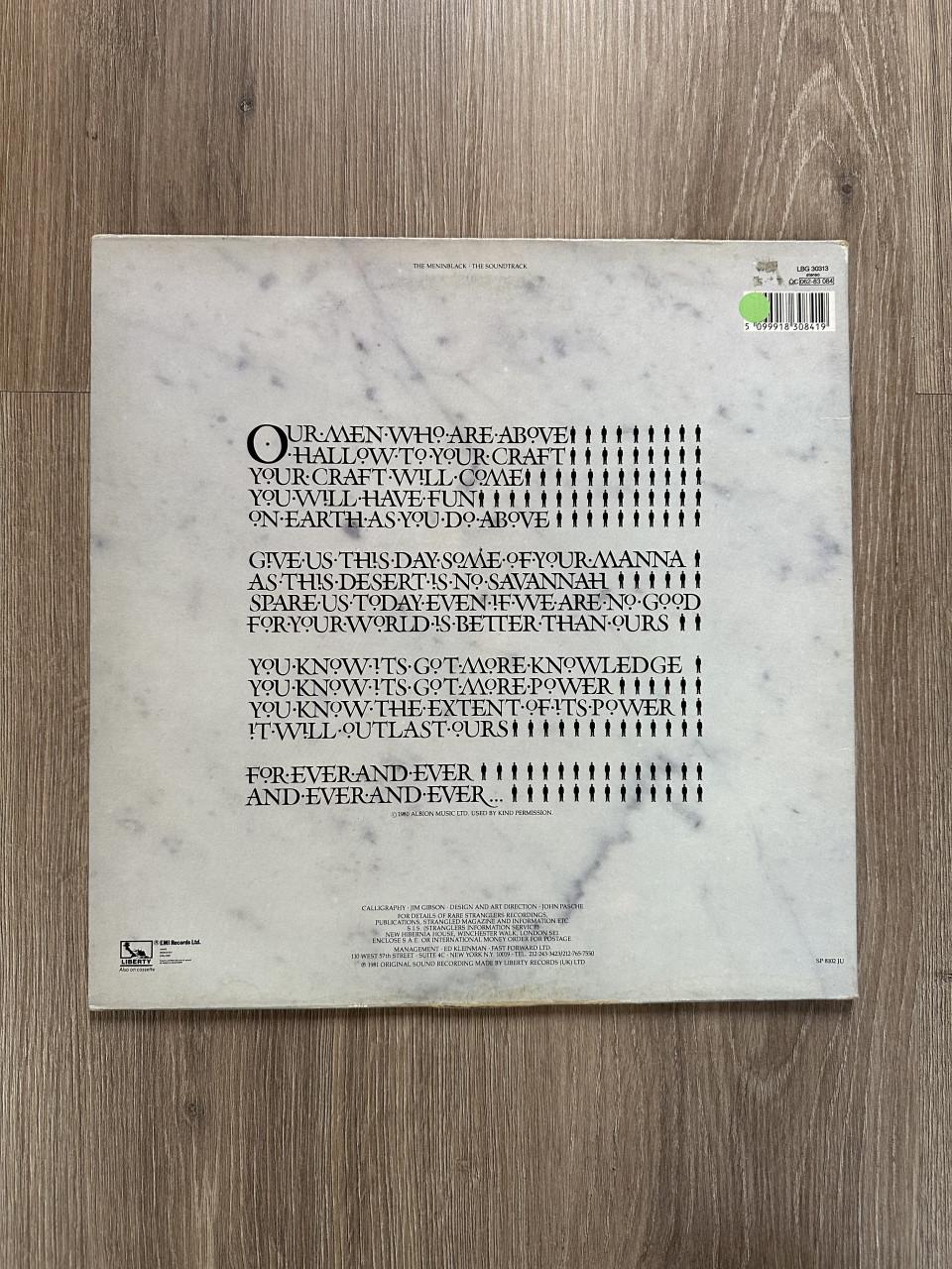 The Stranglers - Men in Black / vinyl lp