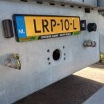 Balen transport wagen met laag eigen gewicht en lagedruk banden