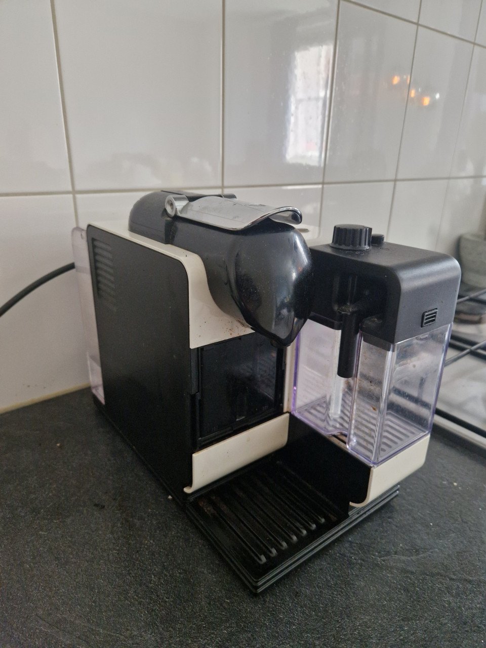Nespressomachine met melkopschuimer