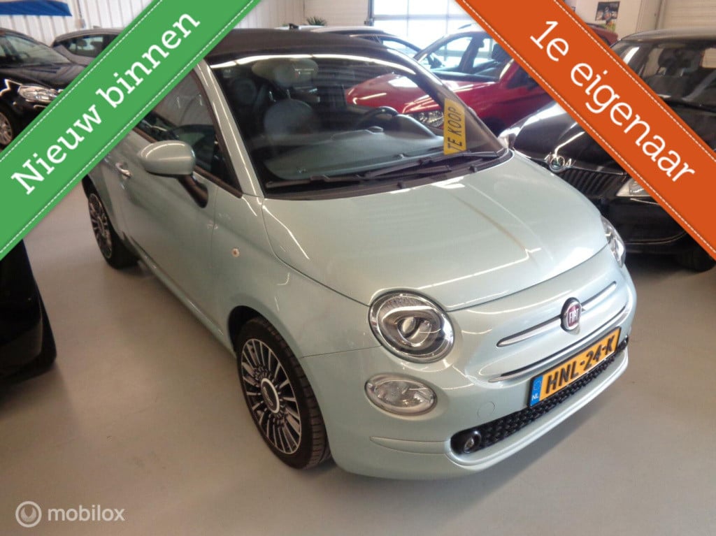 Fiat 500 C 1.0 hybrid launch edition/airco/16''lm velgen/half leer/1st eig/