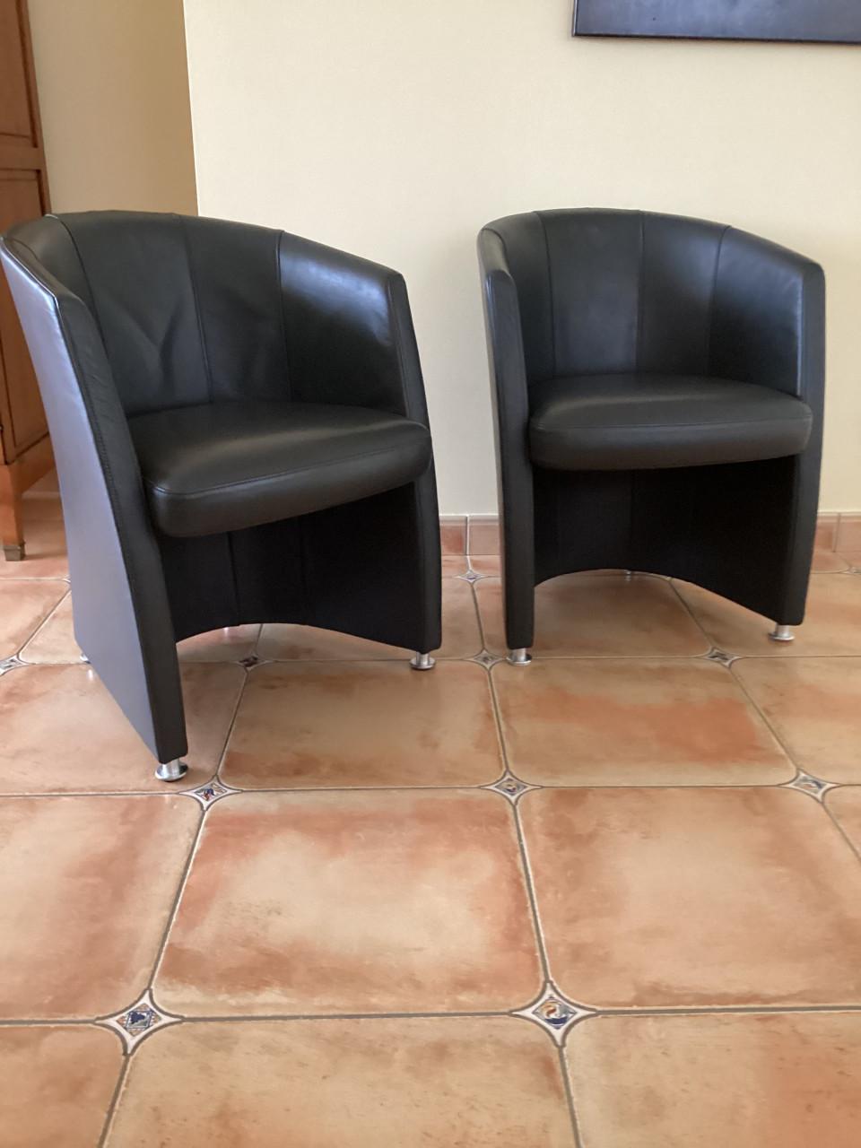 Rolf Benz stoelfauteuils(4 stuks)RB7300(als nieuw)