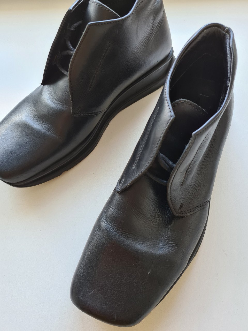 Peperoni zwarte leren heren veterschoenen  Maat 42