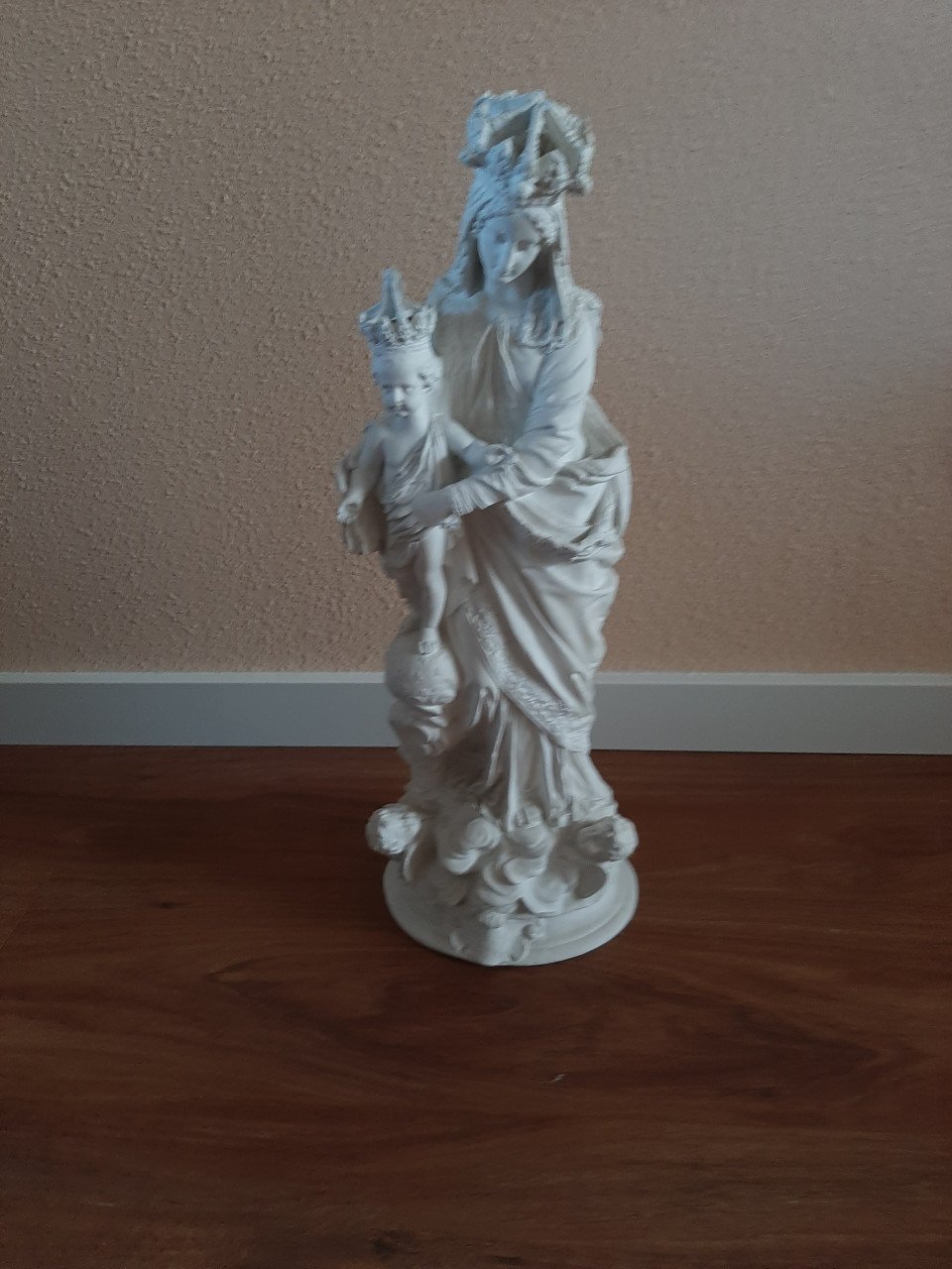 Mariabeeld wit 52 cm hoog