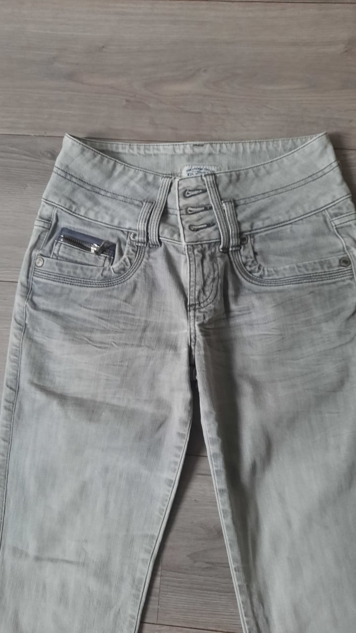 Jeans broek licht grijs