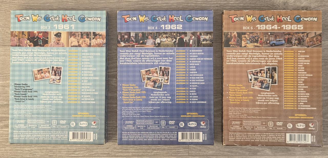 Dvd boxen  Toen Was Geluk Heel Gewoon - box 3, 4 en 6